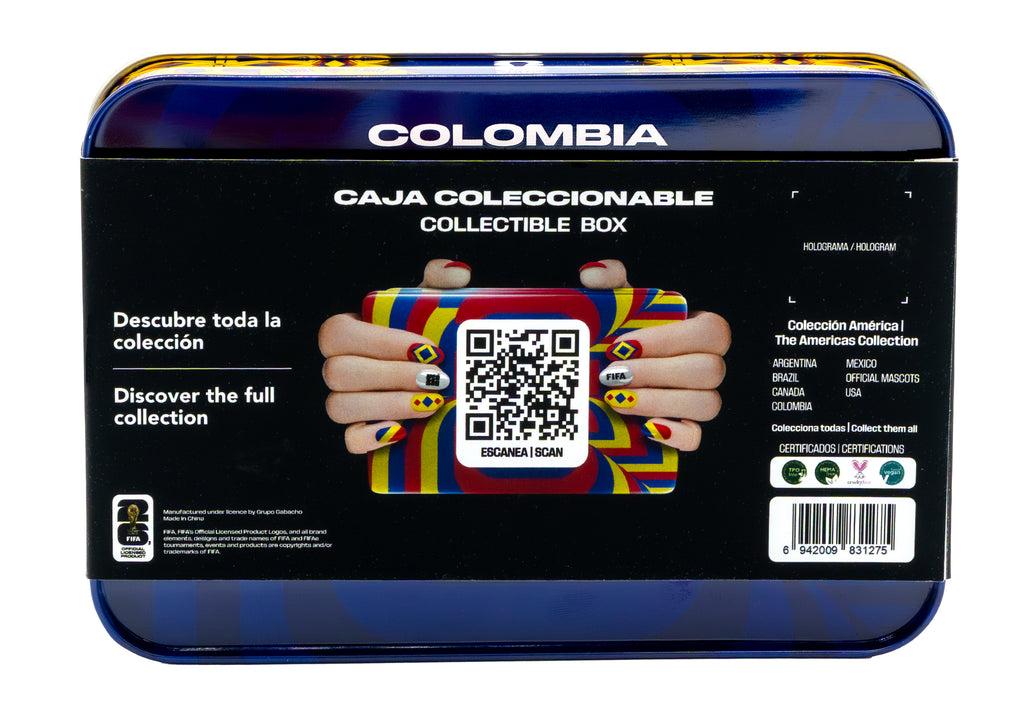 World Cup of Color | FIFA World Cup 2026™ Official Licensed Nail Polish Collectible Box Set - Colombia