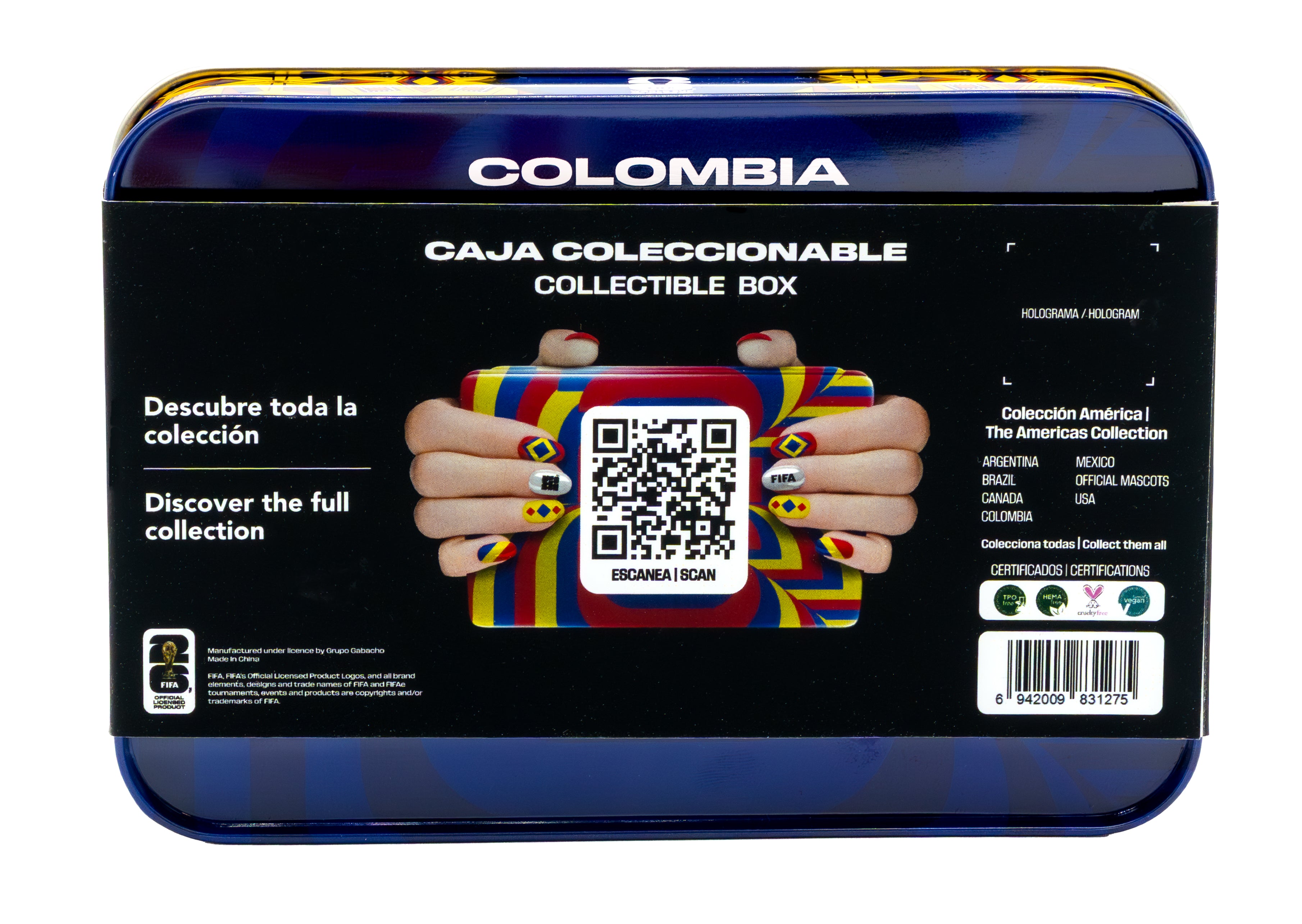 World Cup of Color | FIFA World Cup 2026™ Official Licensed Nail Polish Collectible Box Set - Colombia