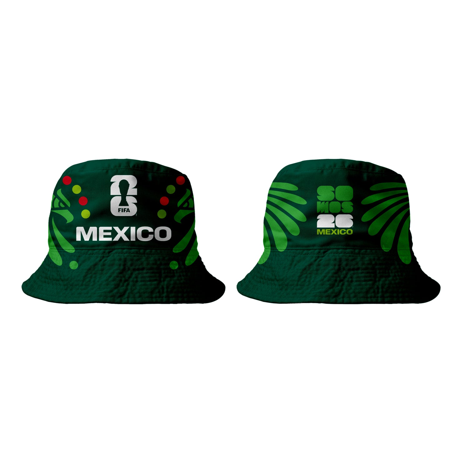 FIFA World Cup 2026™ Official Licensed Mexico Bucket Hat | Green | One Size fits Most | Mexico Soccer Fan Accessory | El Tri
