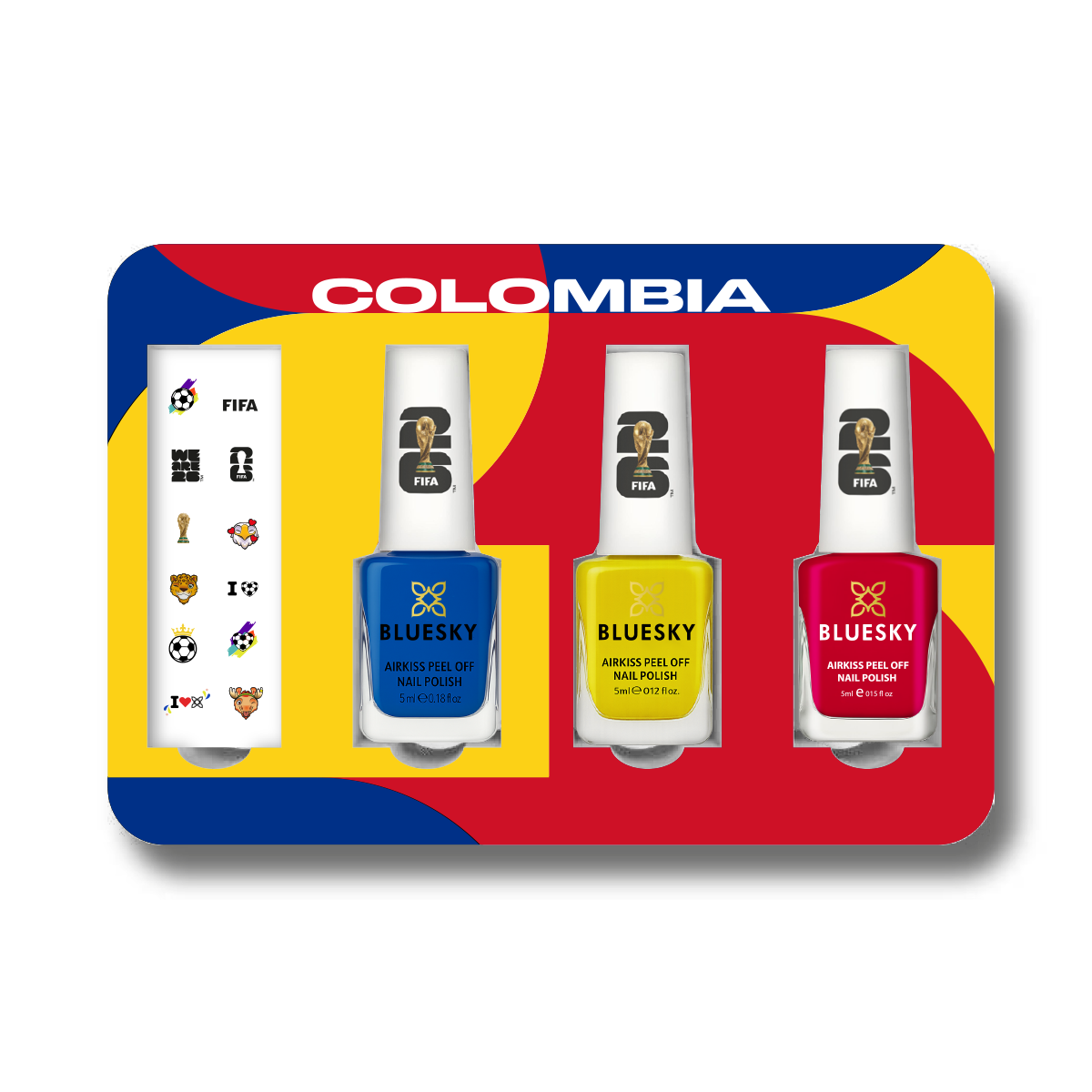 World Cup of Color | FIFA World Cup 2026™ Official Licensed Nail Polish Collectible Box Set - Colombia