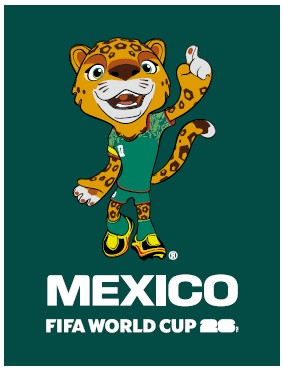 FIFA World Cup 2026™ Official Licensed Kids Cape | Mexico | Zayu | Mascot | 70 x 90 cm | Green | El Tri