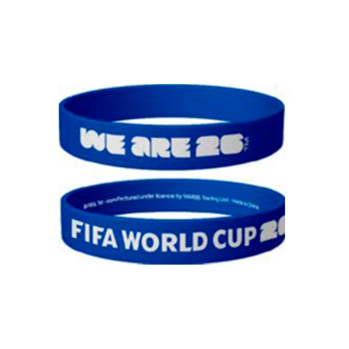 Accessories | FIFA World Cup 2026™ Official Licensed Silicone Wristband | Blue | “We Are 26”