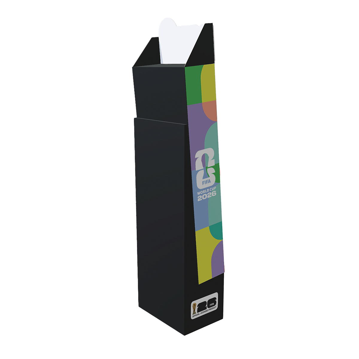 FIFA World Cup 2026™ Official Licensed Floor Display (FSU) | 65” Free Standing Unit | Complete Accessory Assortment | Sunglasses, Scarves, Hats, Wristbands & More | Retail Ready