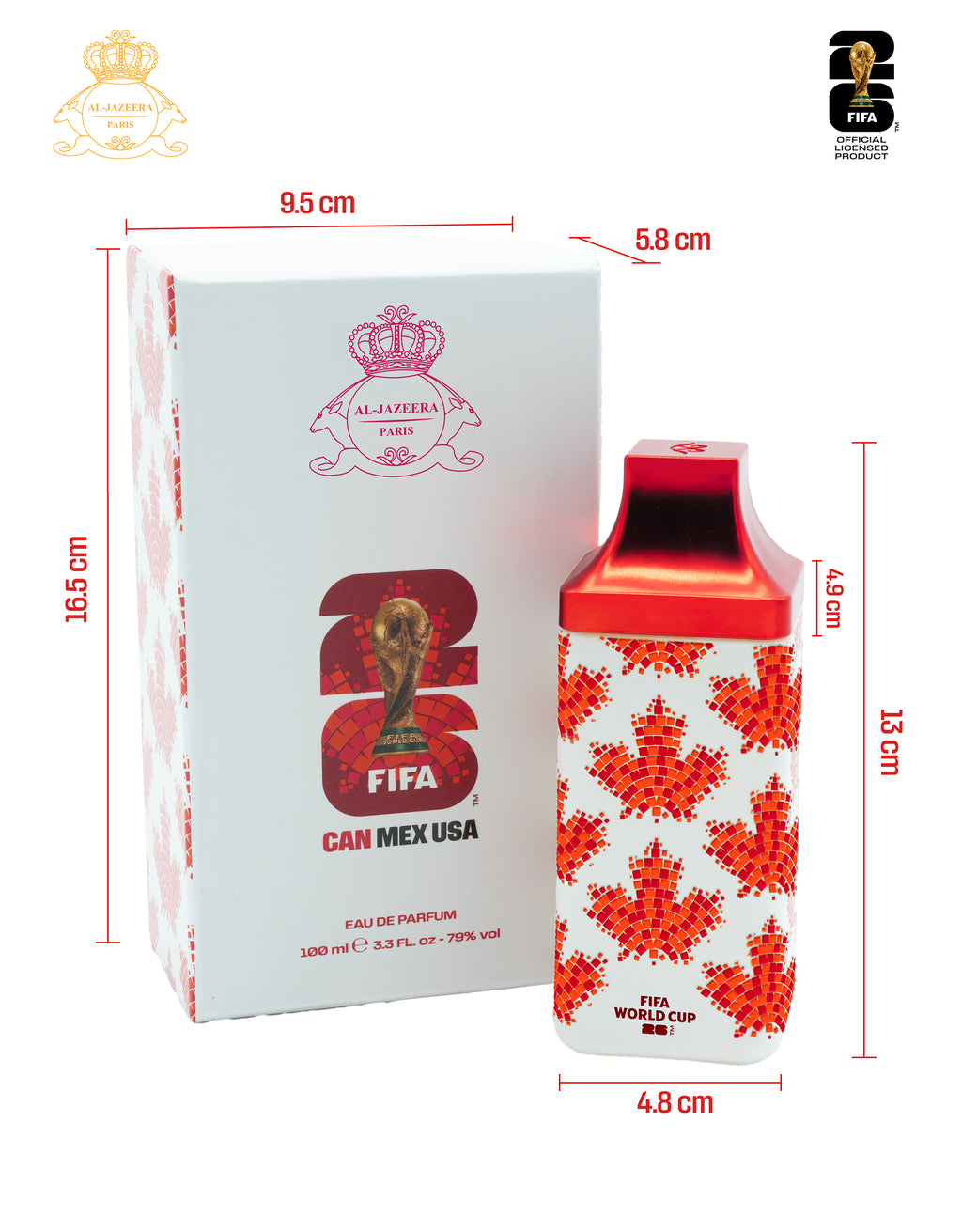 FIFA World Cup 2026™ Official Canada Edition Fragrance | Eau de Parfum Unisex 100 ml | Limited Edition | Official FIFA Product
