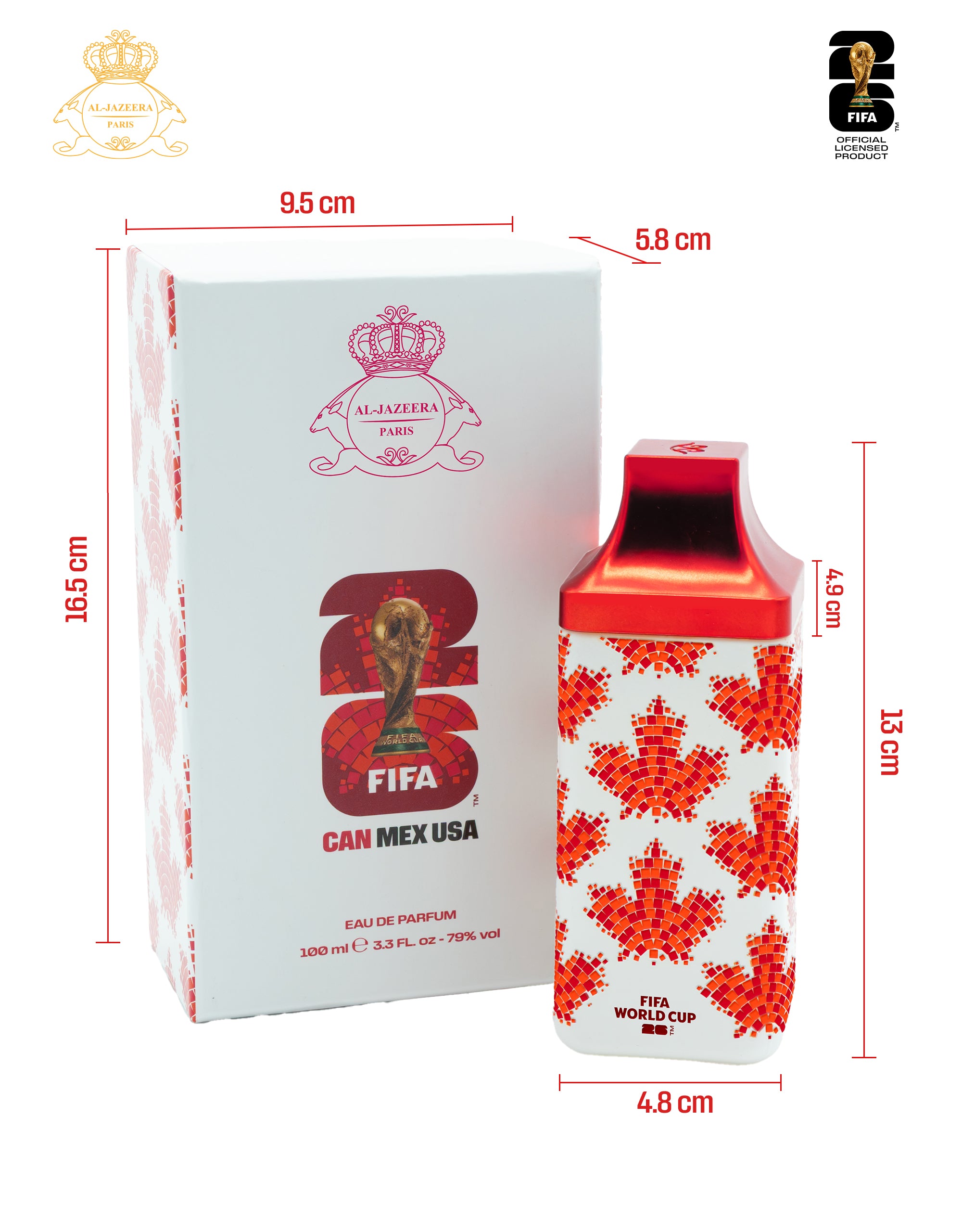 FIFA World Cup 2026™ Official Canada Edition Fragrance | Eau de Parfum Unisex 100 ml | Limited Edition | Official FIFA Product
