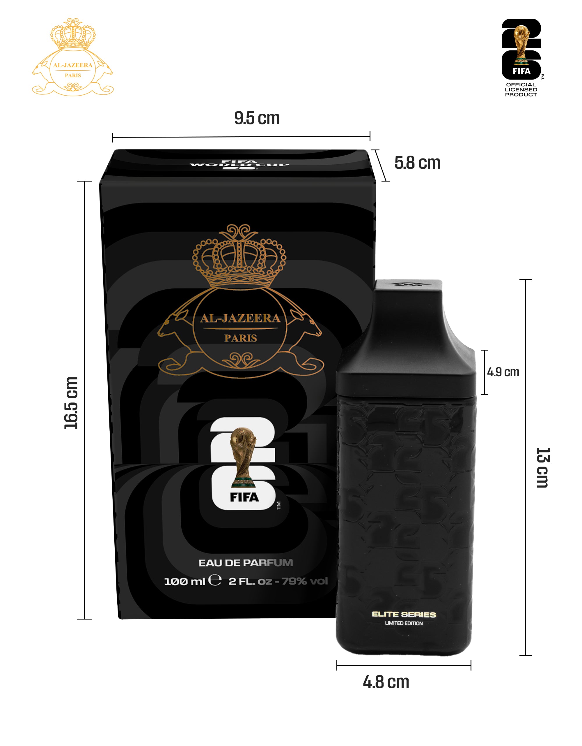 FIFA World Cup 2026™ Official Elite Series Fragrance | Eau de Parfum Unisex 100 ml | Limited Edition | Official FIFA Product | Shipping Case