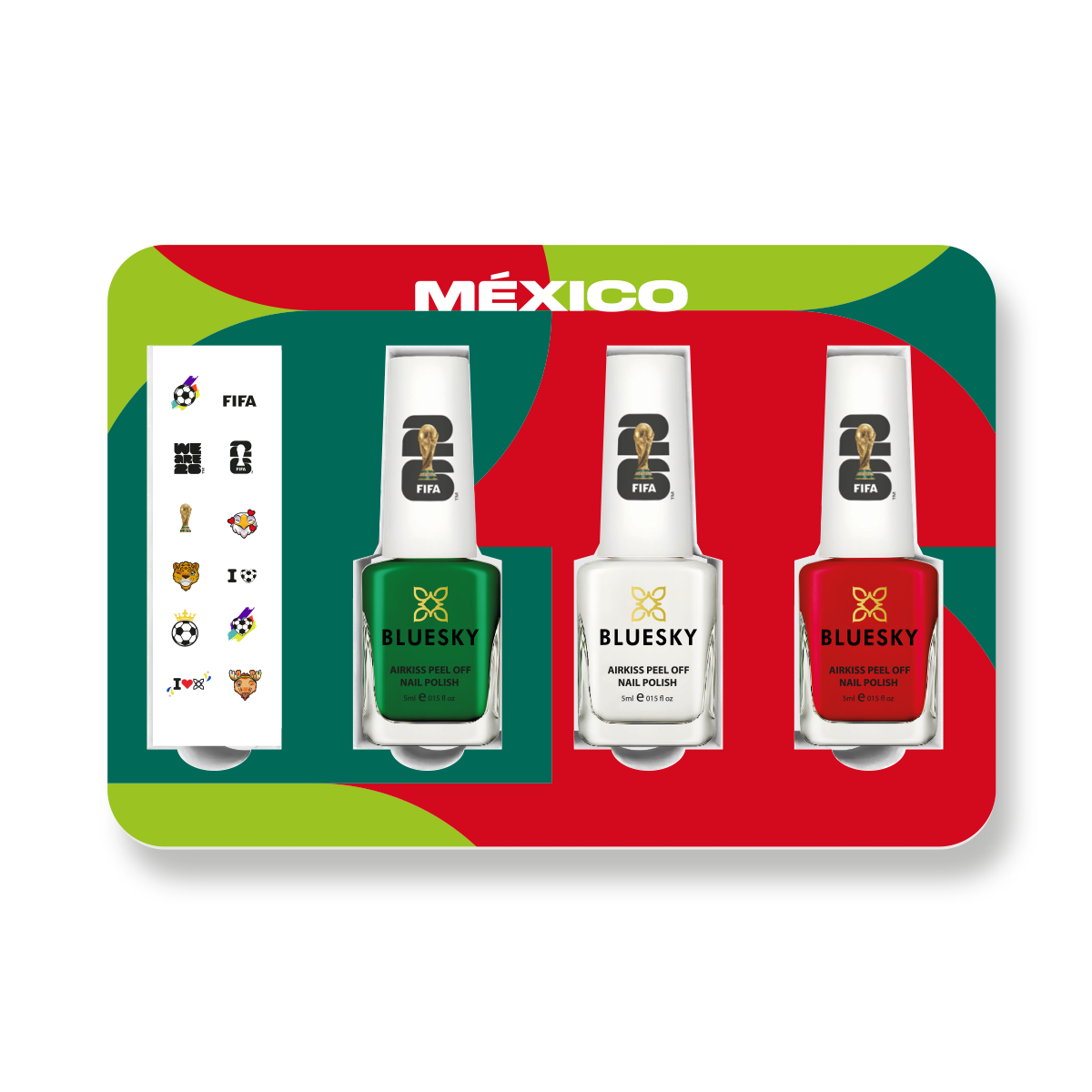 World Cup of Color | FIFA World Cup 2026™ Official Licensed Nail Polish Collectible Box Set - Mexico