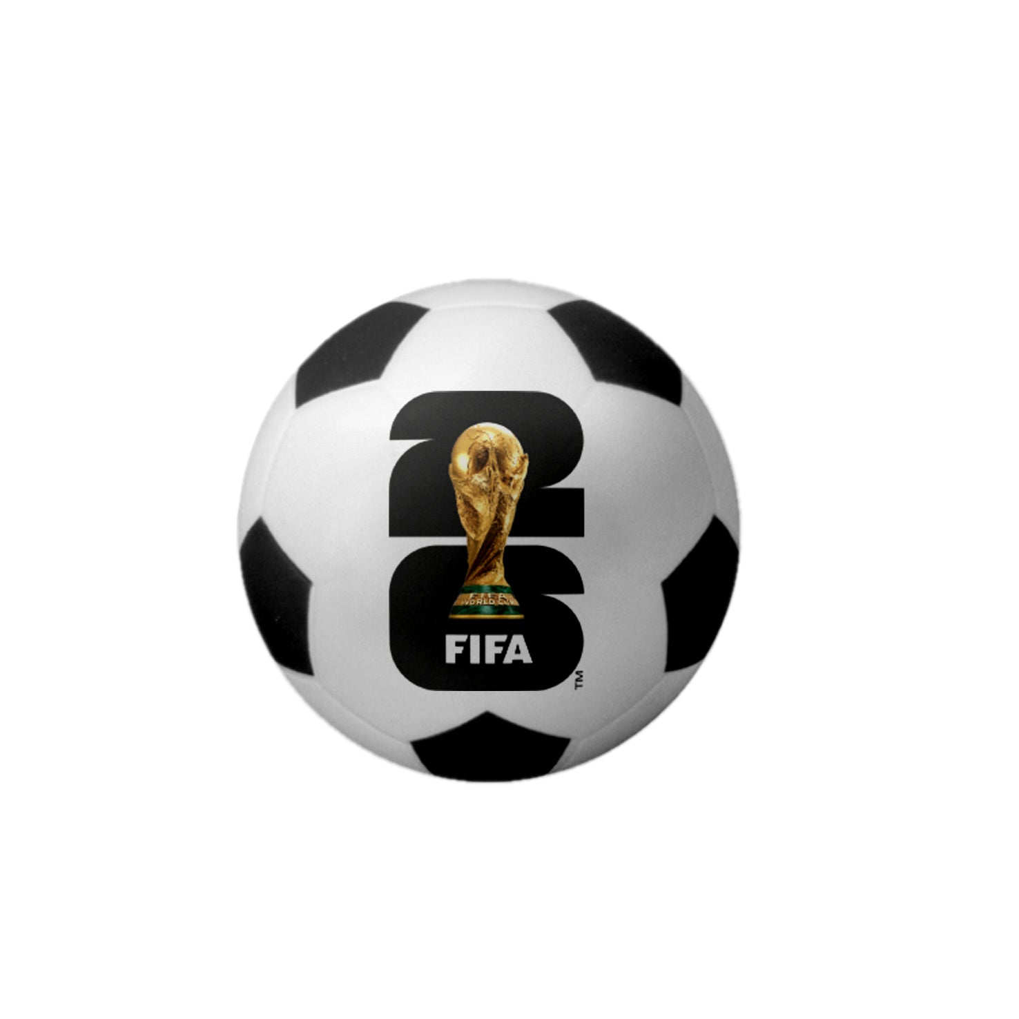 FIFA World Cup 2026™ Official Licensed Stress Ball | Mini Soccer Stress Ball with Trophy & Logo | 6.3 cm | World Cup Fan Desk Toy & Stress Reliever