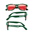 FIFA World Cup 2026™ Official Licensed Mexico Sunglasses | Green Frame | UV400 Protection | Adult Unisex PC Frame & Lens | El Tri | Shipping Case