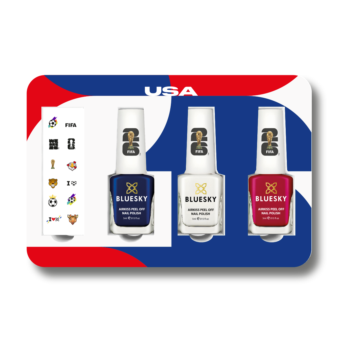 World Cup of Color | FIFA World Cup 2026™ Official Licensed Nail Polish Collectible Box Set - USA