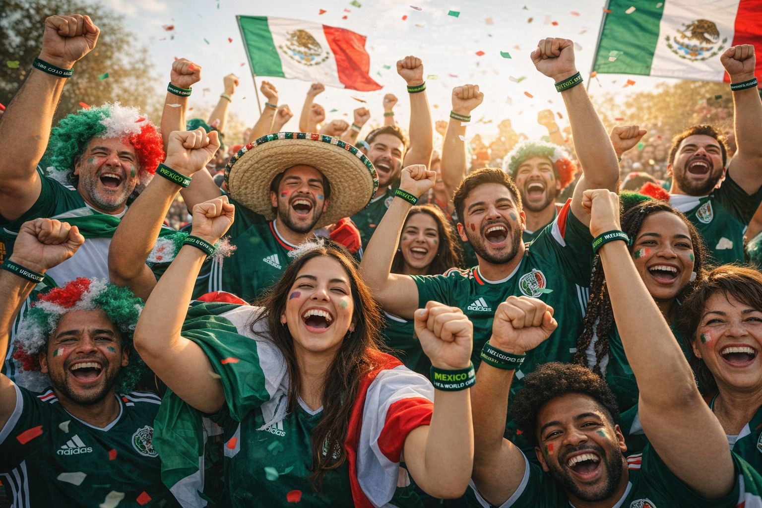 FIFA World Cup 2026™ Official Licensed Silicone Wristband - Mexico