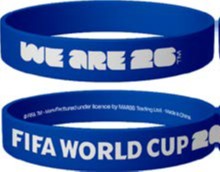 FIFA World Cup 2026™ Official Licensed Silicone Wristband | Blue 15mm Band | “We Are 26” Slogan | Adult Unisex Soccer Fan Bracelet