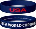 FIFA World Cup 2026™ Official Licensed USA Silicone Wristband | Blue 15mm Band | USA Soccer Fan Bracelet | World Cup 2026 Merchandise