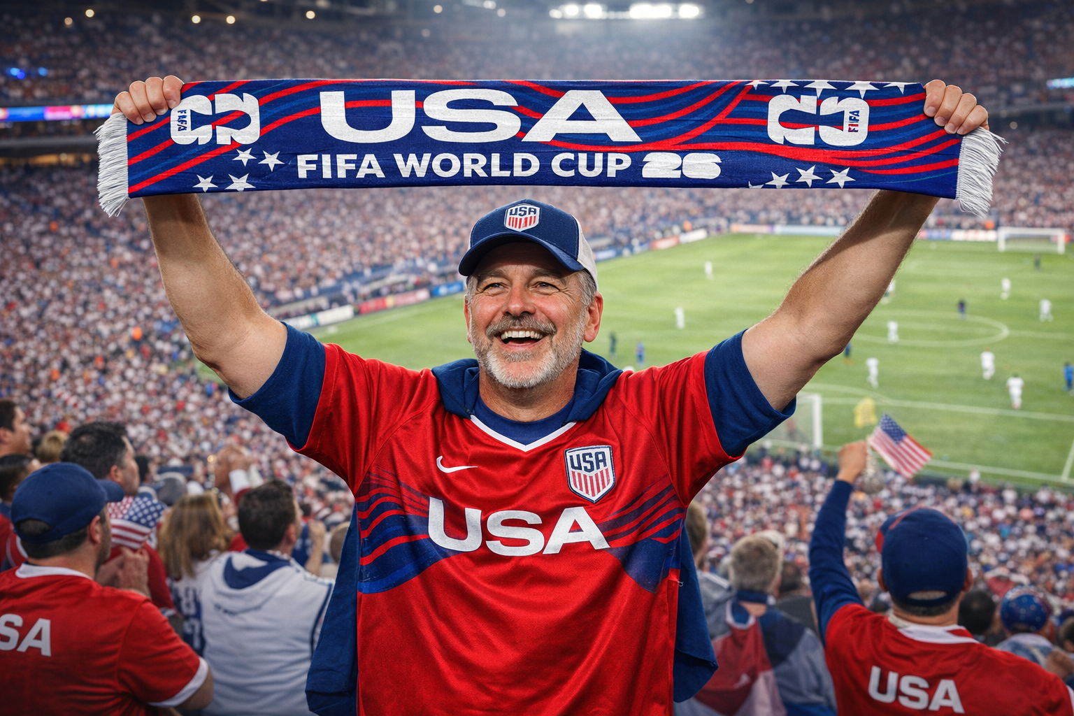 FIFA World Cup 2026™ Official Licensed Soccer Scarf - USA