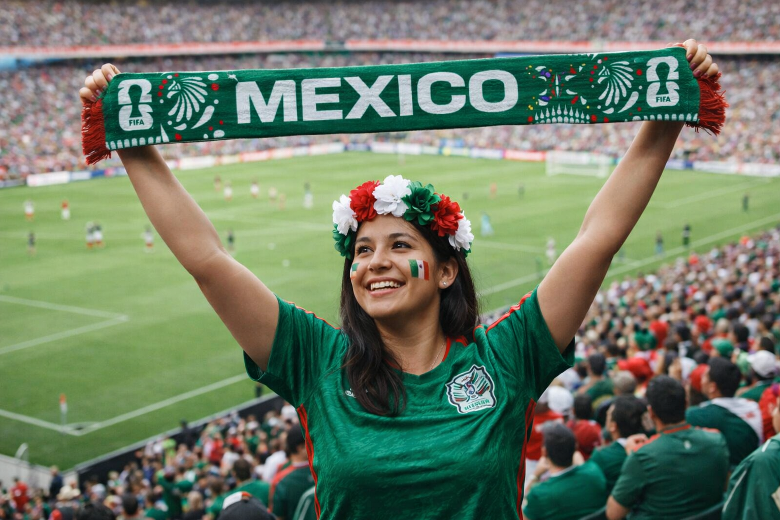 FIFA World Cup 2026™ Official Licensed Soccer Scarf - Mexico